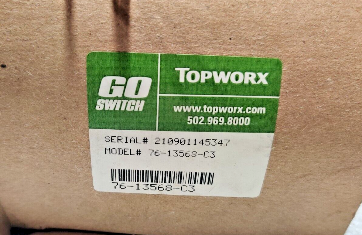 Topworx 76-13568-C3 Limit Switch/Sensor 120Vac/4A: 24Vdc
