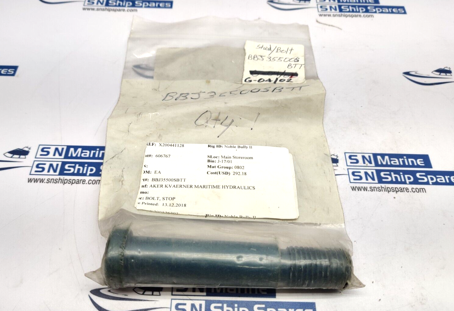 Aker BBJ35500SBTT Stop Bolt