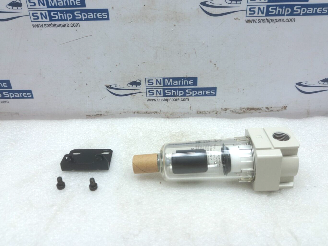 SMC AF20-F02C-A Air Filter With SMC AF20P-050AS Bracket Marinfloc 47170