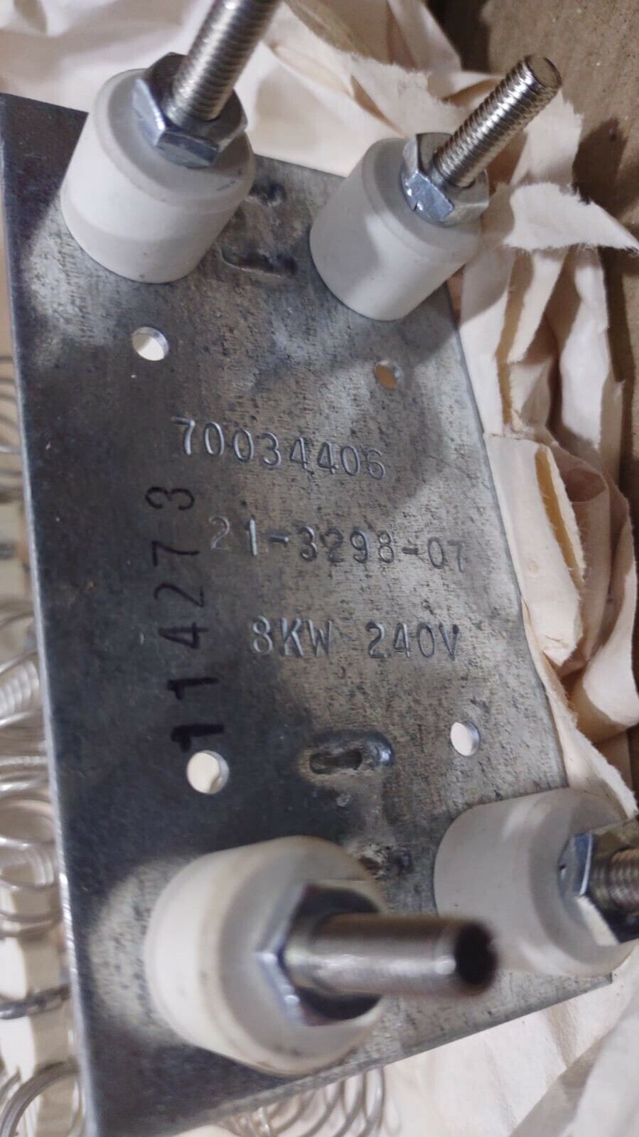 Speed Queen 70034406P Heater Element 8KW 240V 21-3298-07 Alliance