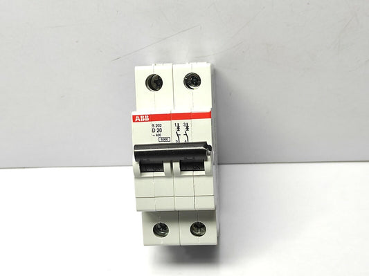 ABB GB10963 Circuit Breaker S202 D 20 2CD S252 001 R0201 2-Pole 