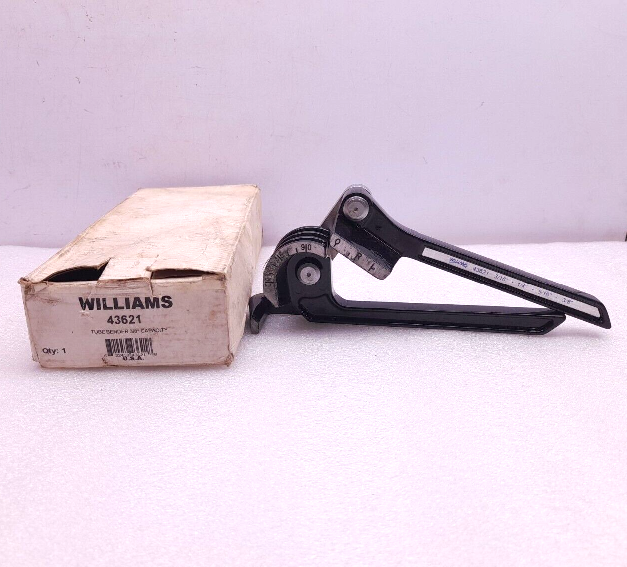 Williams 43621 Tube Bender 3/8” Capacity 3/16” - 1/4” - 5/16” - 3/8”