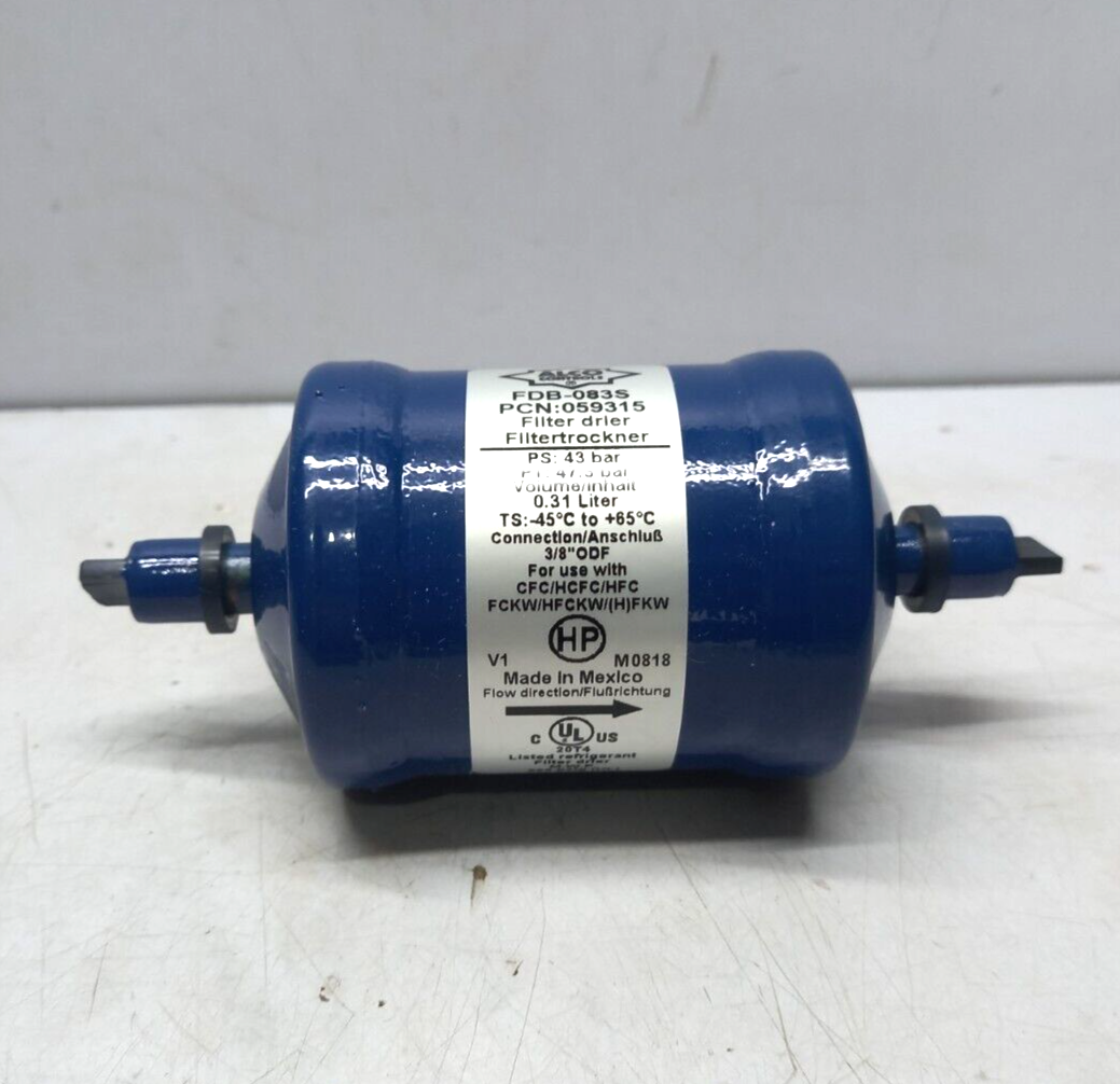 Alco FDB-083S 059315 Filter Drier PS 43 Bar PT 47.3 Bar Volume/Inhalt 0.31 Liter