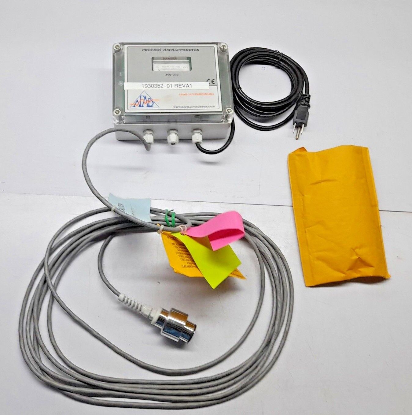 Afab PR-111 Process Refractometer 1930352-01 Rev A1 Refractometer STD Probe Proc