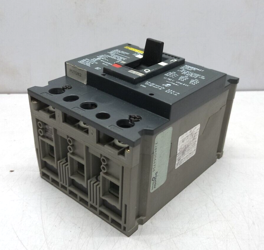 Square D GJL36050 Circuit Breaker 50A 3P 600Y/347V 480V 50/60Hz Made in France