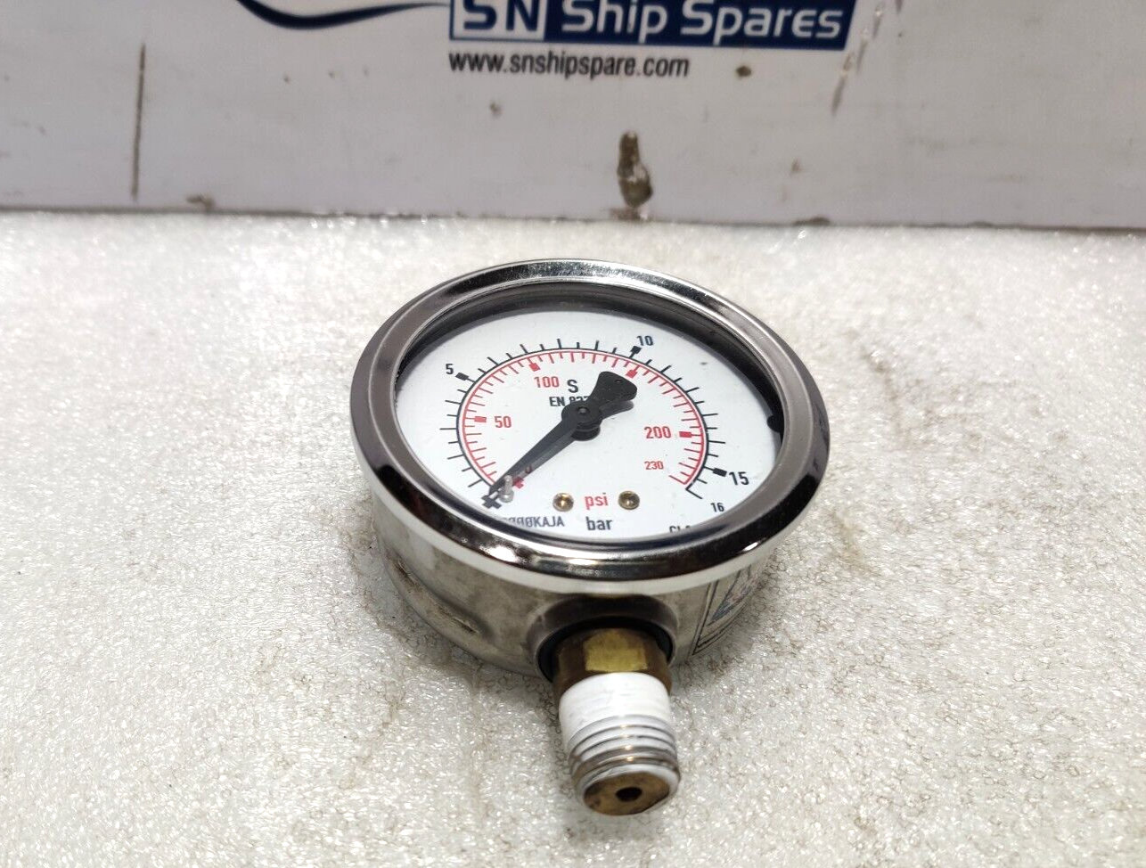 Wikai 212.53.63 Pressure Gauge 0-200Psi 16Bar 1/4 NPT Marsh J765P