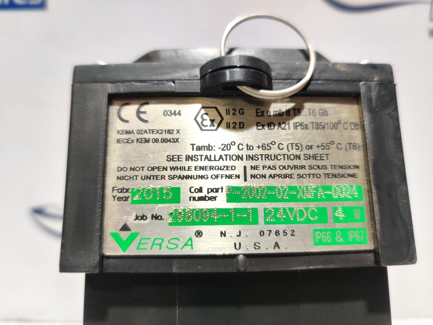 Versa P-2002-02-XMFA-D024 Pneumatic Valve Coil 24Vdc 4W