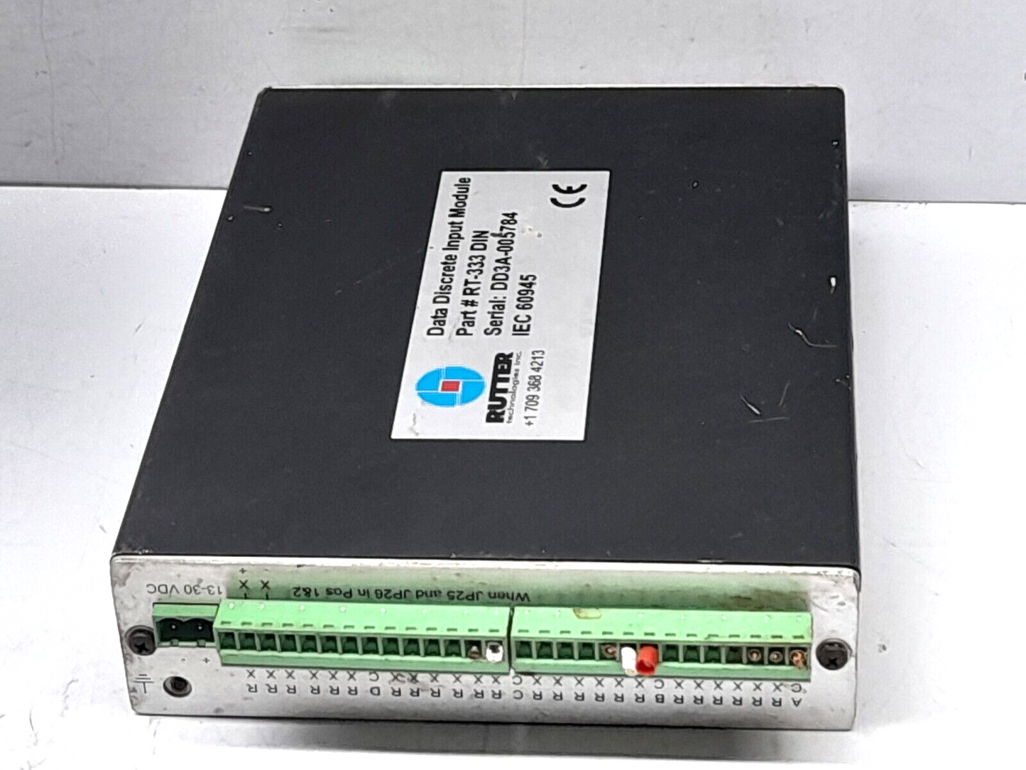 Rutter RT-333 DIN Data Discrete Input Module