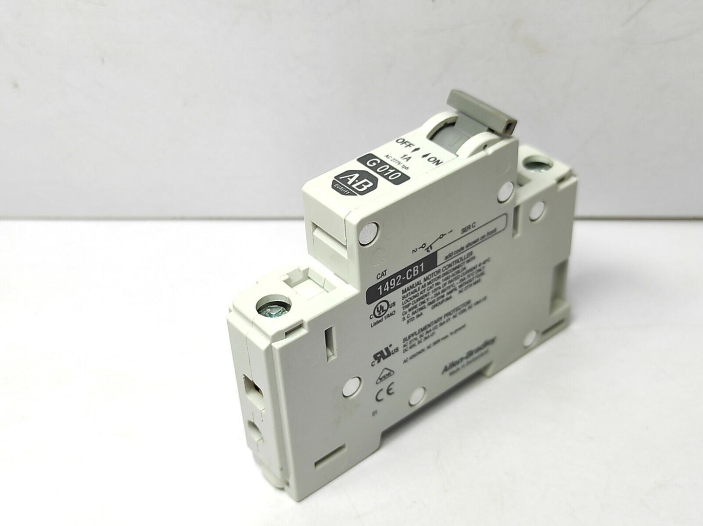 Allen Bradley 1492-CB1G010 Manual Motor Controller Ampere Rating 1A