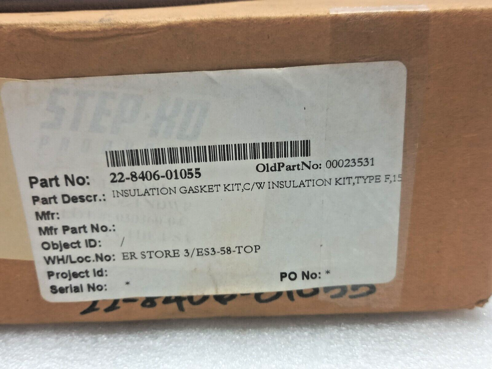 Step-Ko Insulation Gasket Kit, C/W Insulation Kit Type F,15 22-8406-01055