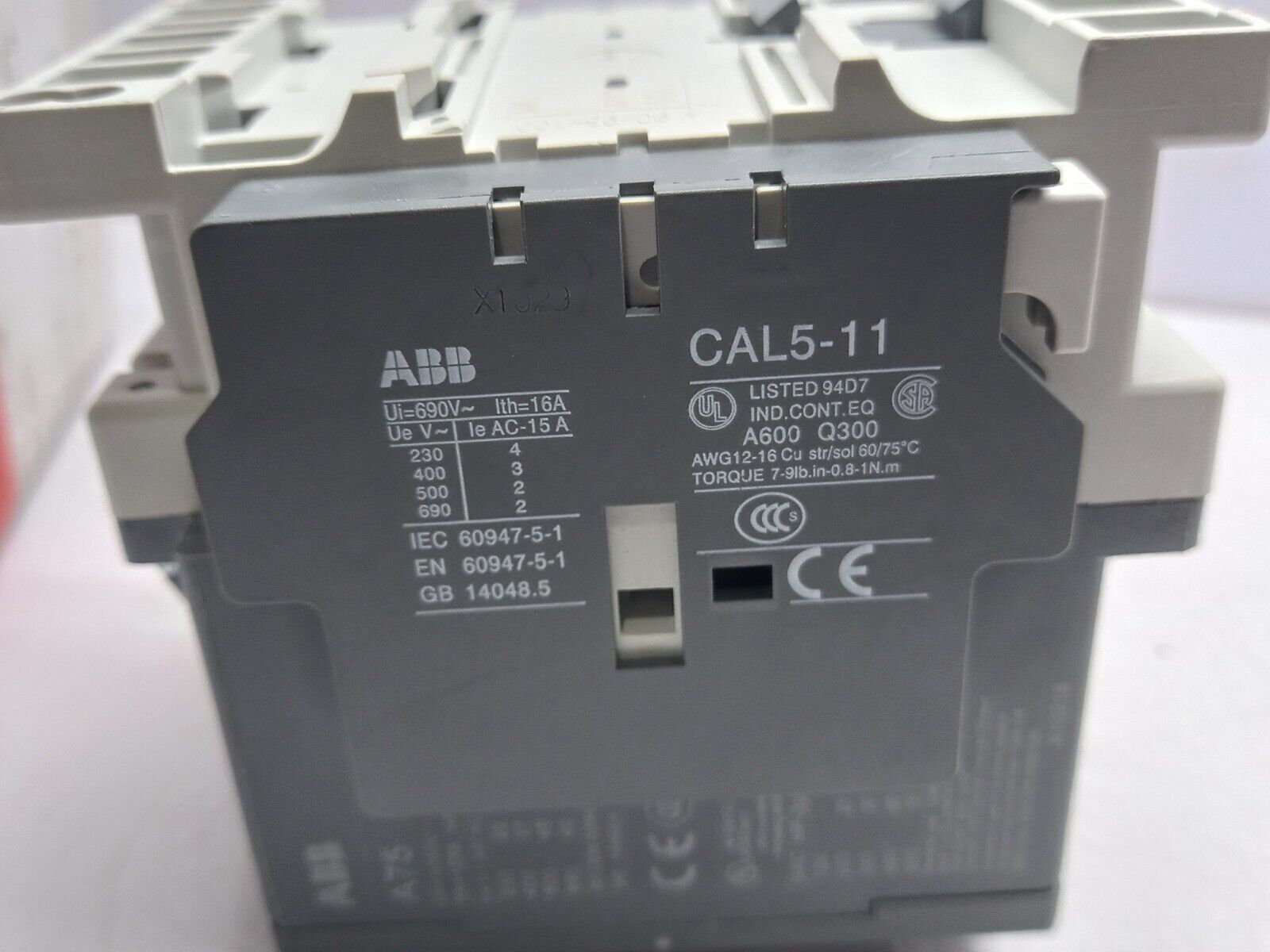 ABB 1SBL411001R8411 A75-30-11 Contactor 110V 50Hz 110-120V 60Hz