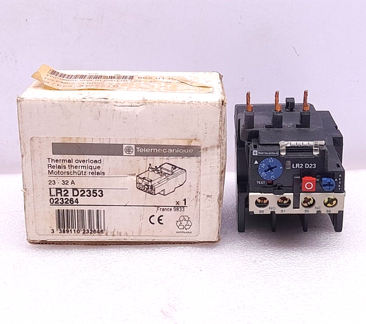 Telemecanique LR2 D2353 Thermal Overload Relay 23-32A LR2 D23 Ui 750V~ Uimp 6kV