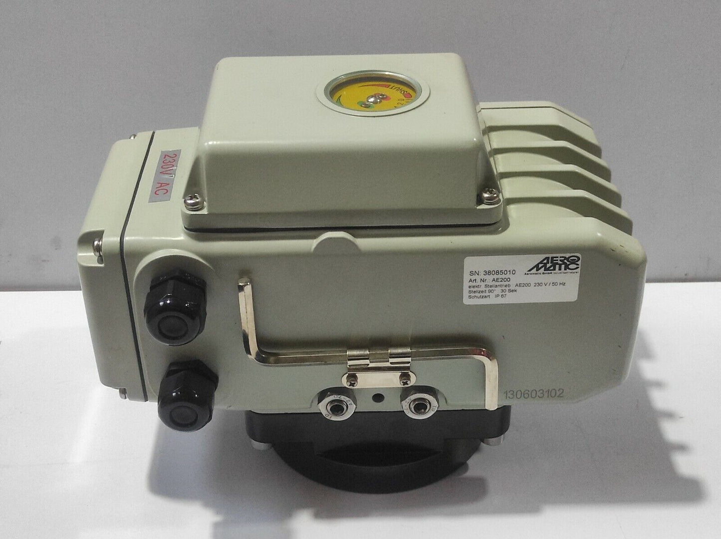 Aeromatic AE200 Electric Actuator 230V 50Hz Positioning Time 90° 30Sec