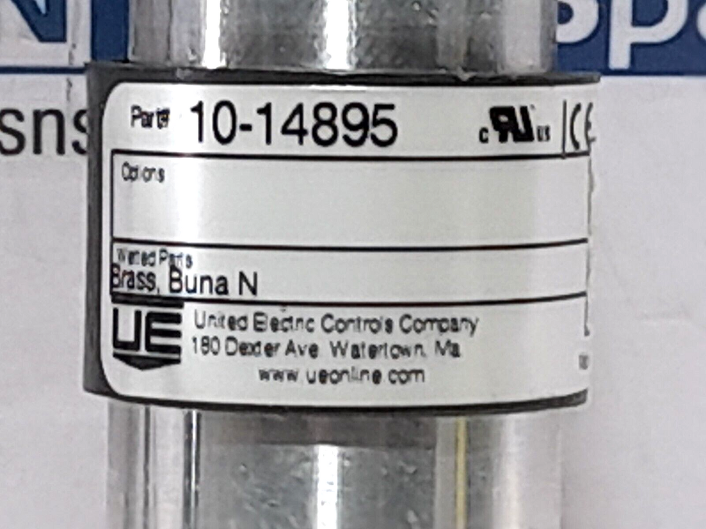 United Electric UE 10-14895 Pressure Switch Oper. Range 4 To 50 PSI Proof 3000 P