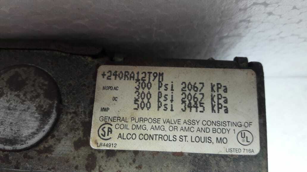 Alco Controls 240RA12T9M Valve
