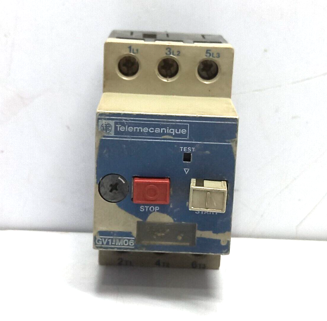 Telemecanique GV1-M06 Motor Circuit Breaker 1-1.6A Ue 660V 50/60Hz