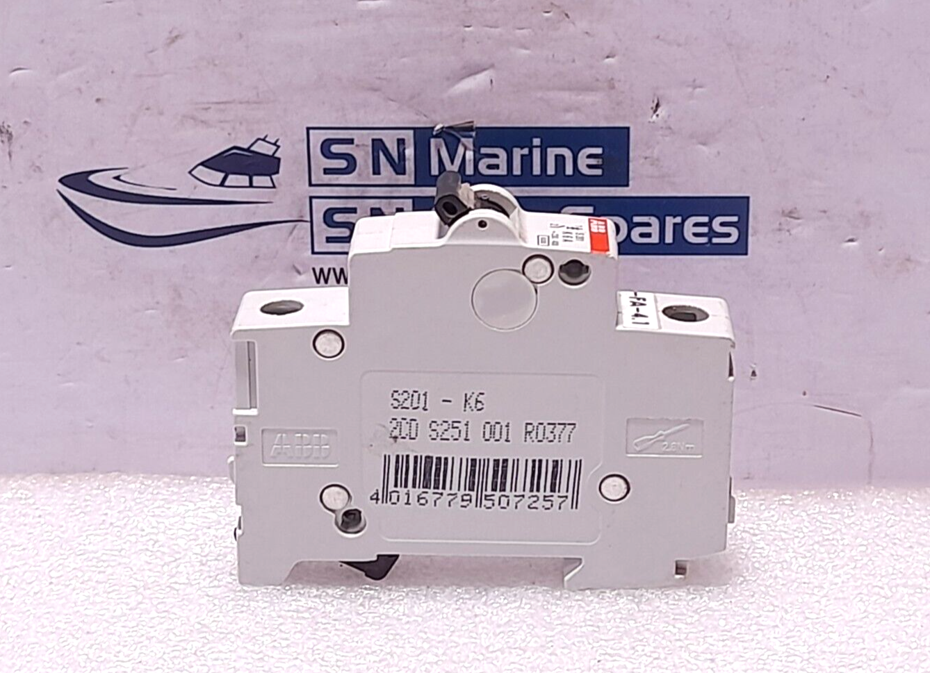 ABB S201-K6 Single Pole Circuit Breaker ~230/400 2CD S251 001 R0377 3PCs/Lot