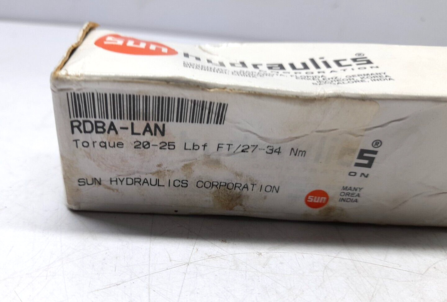 Sun Hydraulics RDBA-LAN Direct Acting Relief Valve