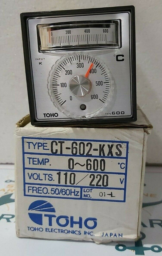 TOHO CT-602-KXS TYPE-600 TEMPERATURE CONTROLLER 0-600 
