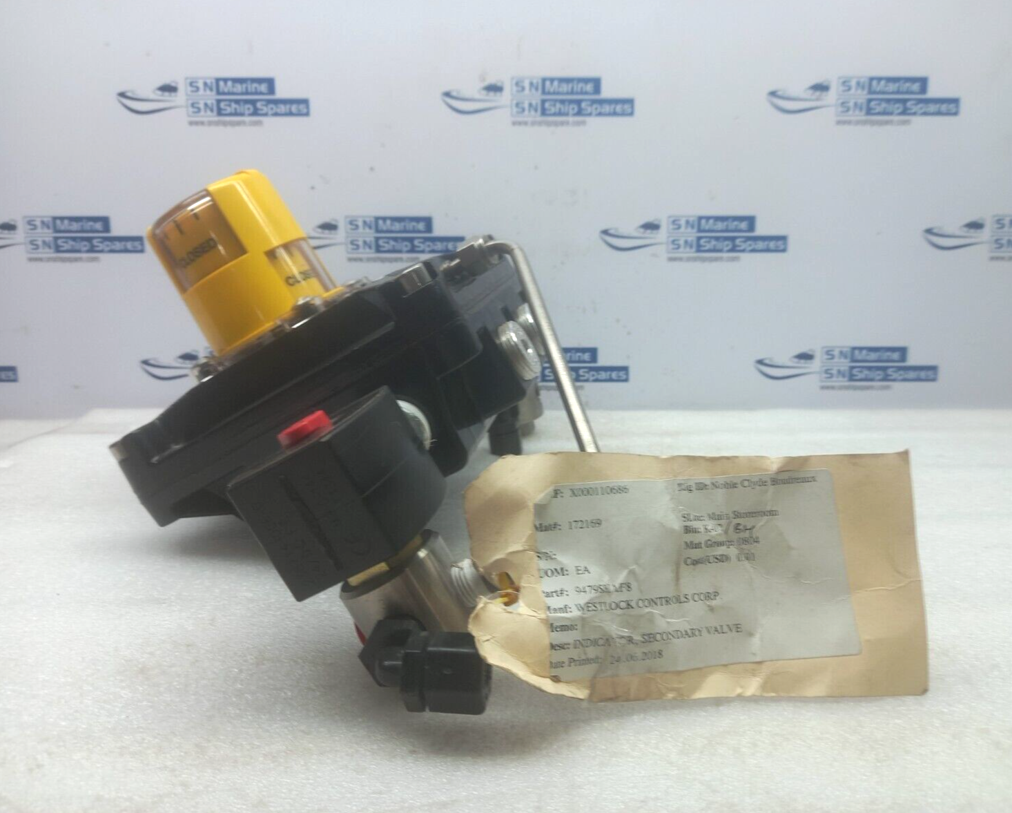 WESTLOCK CONTROLS 9479-SHAF-8 Secondary Valve Indicator With Asco EF8320G202