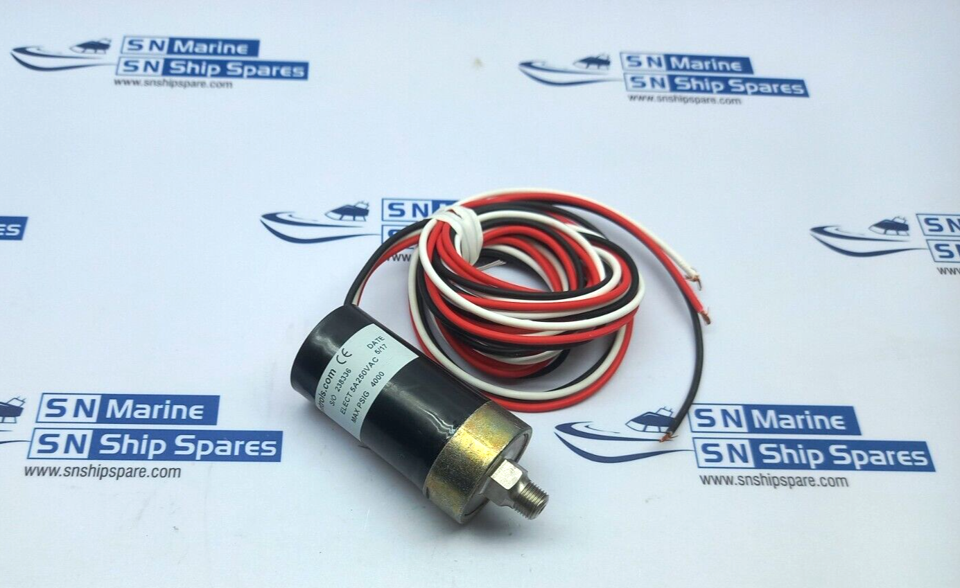 Whiteman P95-3-52L72 Pressure Switch 5A 250Vac Max Press 4000 NOV 78118900 (1)
