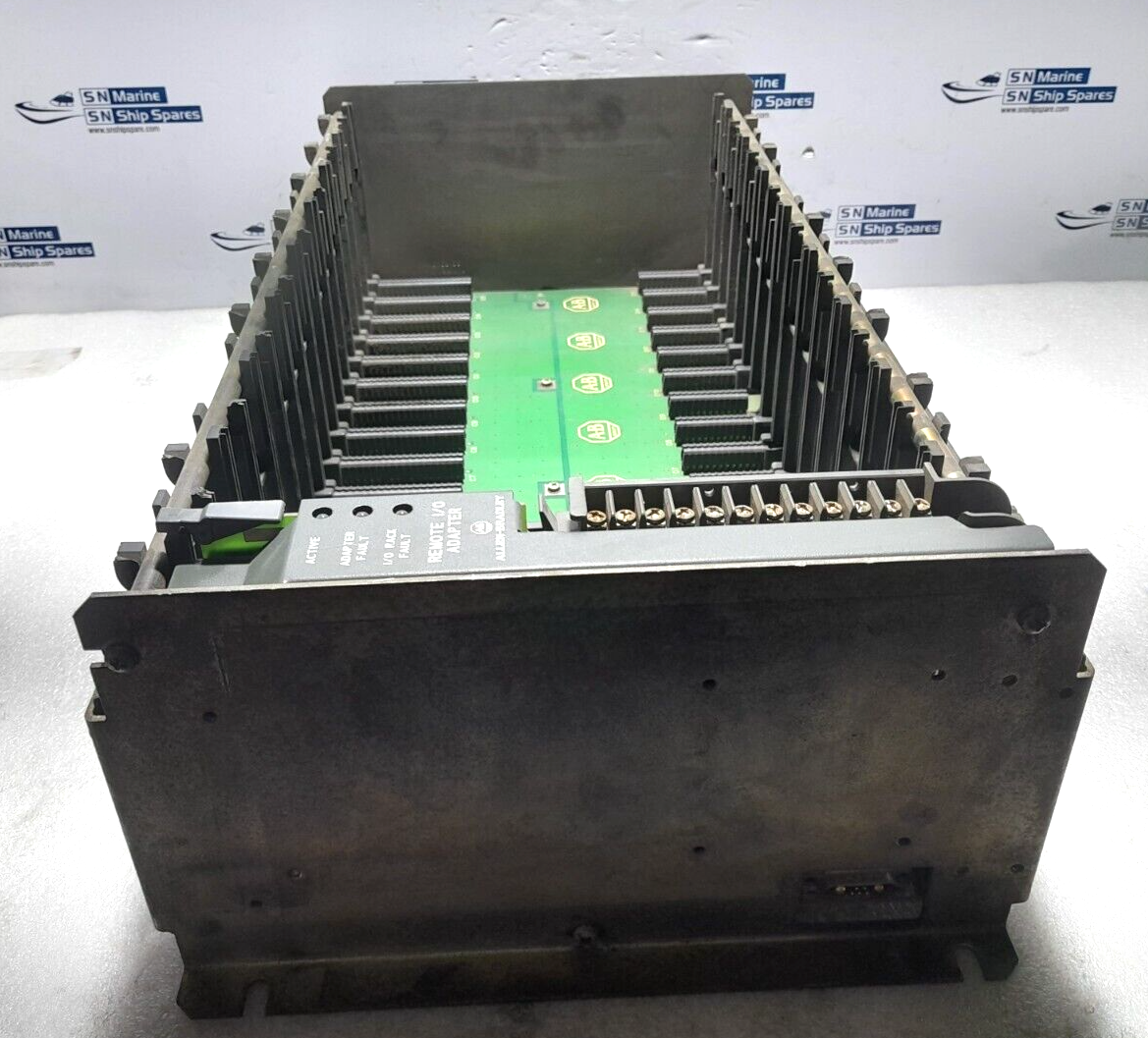 Allen Bradley 1771-A4B 16 Slot I/O Chassis With 1771-ASB E Remote I/O Adapter Mo