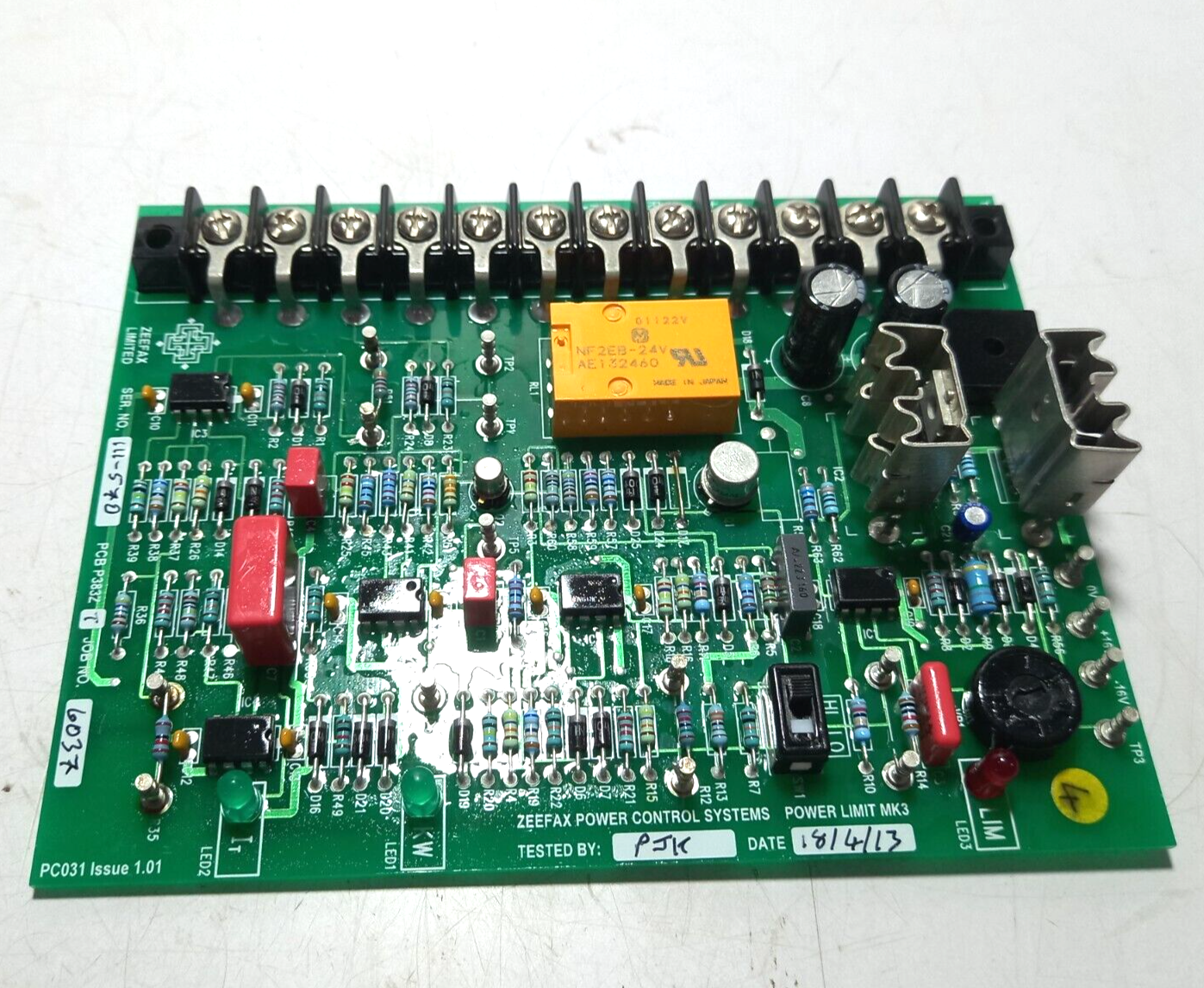 Zeefax Power Controls System Power Limit MK3 P383Z T Power Limit PCB