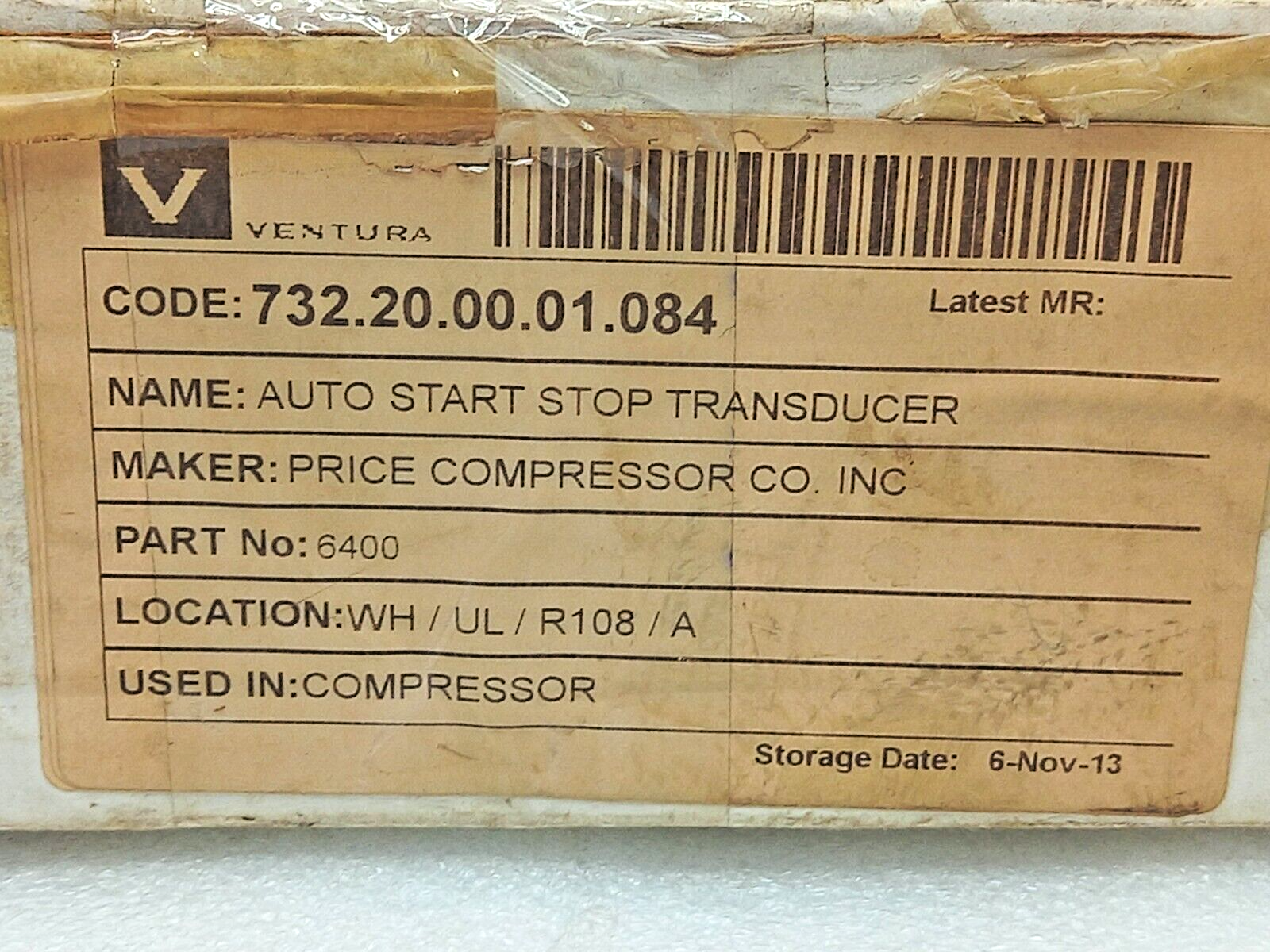 SOR 534HS-TN5K-P9-C1A Pressure Transmitter 0-5000Psi P/N 720-408 Rev 2