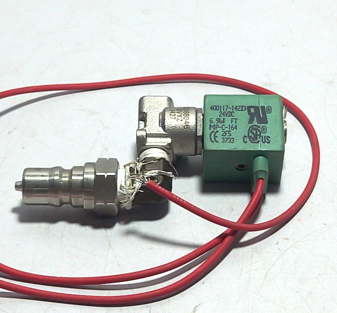Asco U8356B46V Solenoid Valve 6.9W Air, Lt. Oil, Water 35 PSI 400117-142D 24VDC