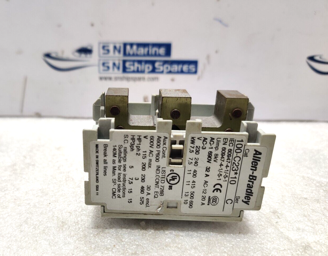 Allen Bradley 100-CS23*10 Contactor Series C 600V AC