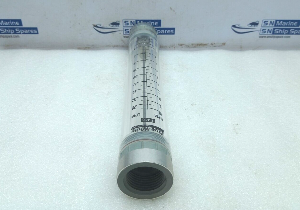 Blue White F-40750LN-16 Flow meter inline 01-10 GPM 1” FNT