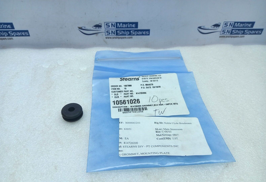 Stearns 10561026 Mounting Plate Grommet 814720200 10PCs In Lot