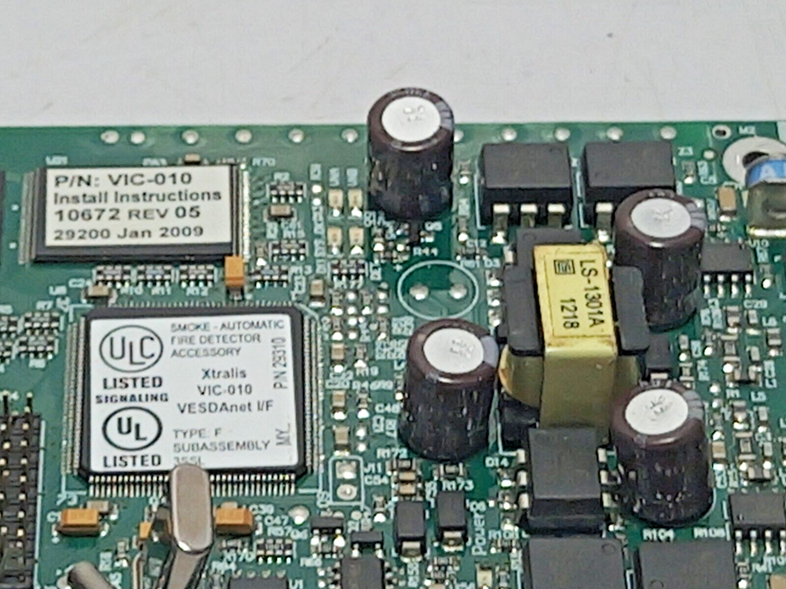 Vesda VIC-010 Interface Card / Type-F / 10672 Rev 05 / VIC010