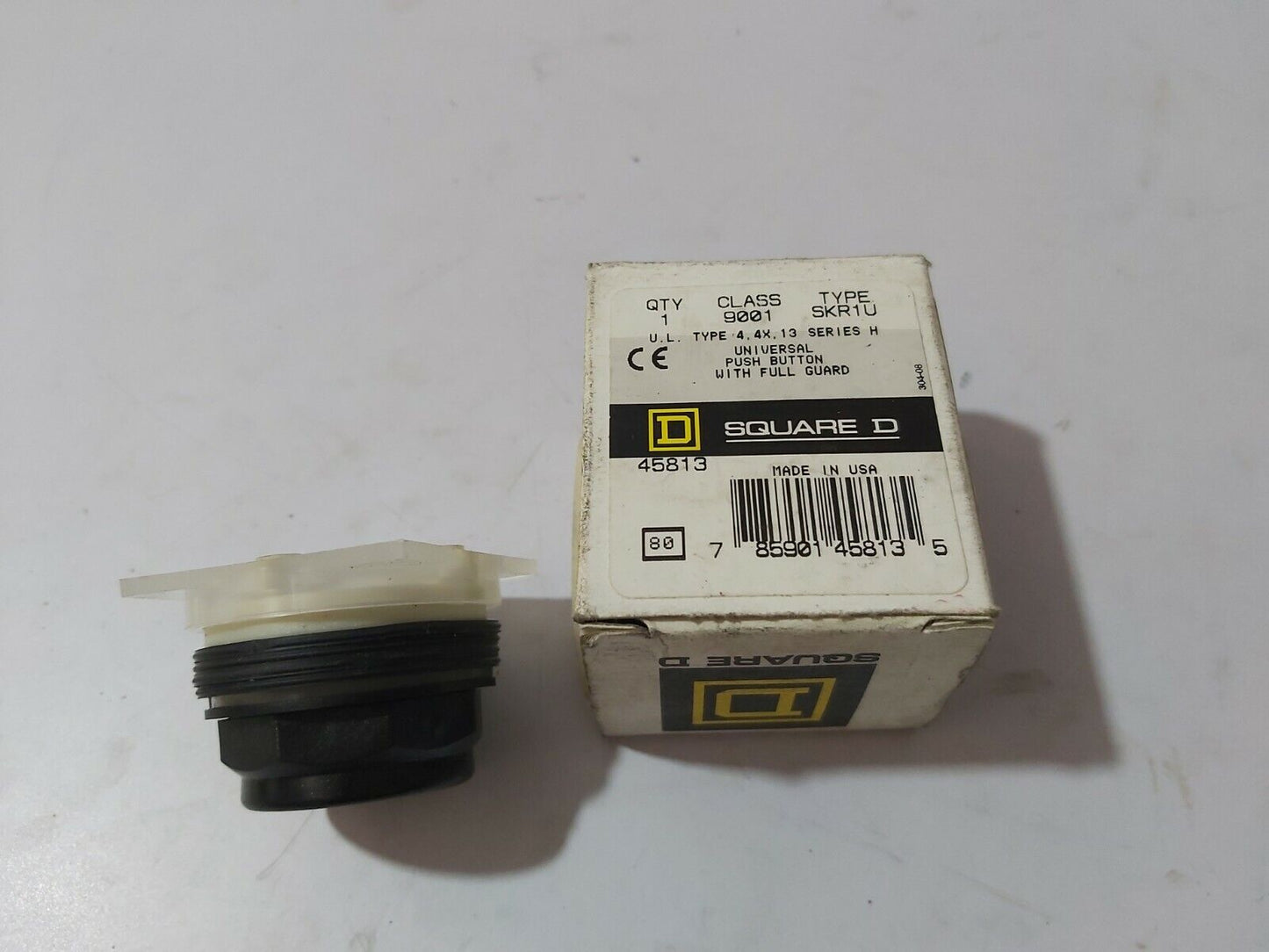 SQUARE D 9001SKR1U 9001 SKR1U UNIVERSAL PUSH BUTTON WITH FULL GUARD 