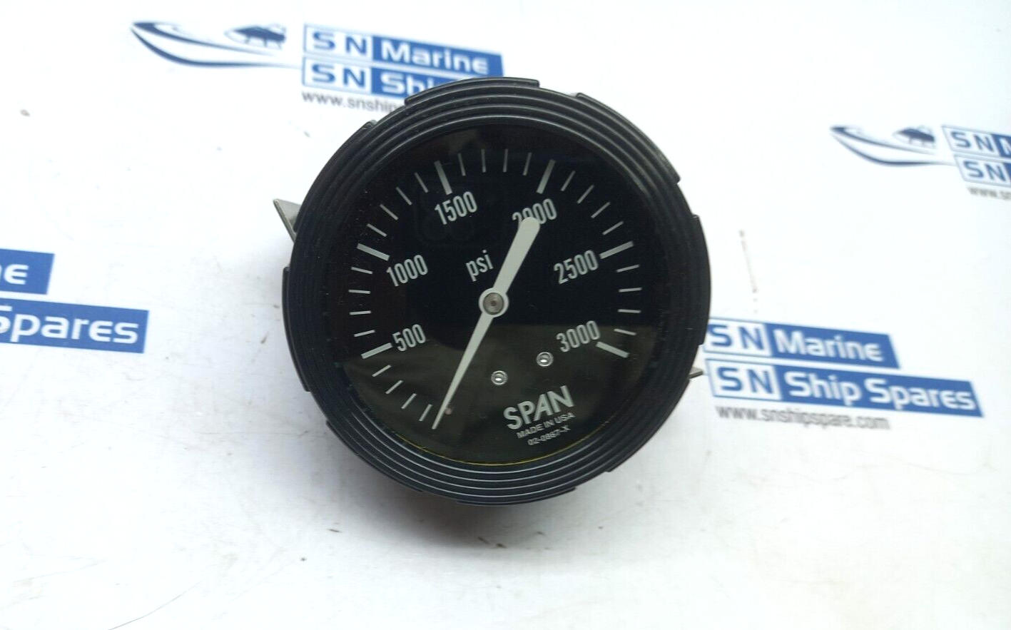 Span 02-0867-X Pressure Gauge 0-3000Psi 2-1/2 In Face Nov-National 7403186