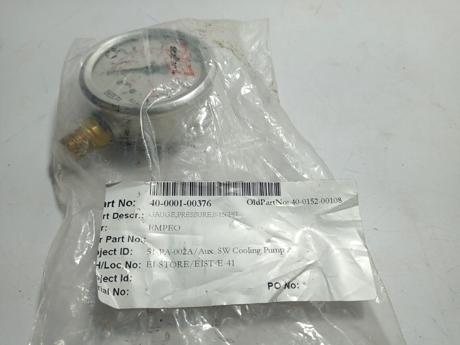 Wika Cl.1.6 Pressure Gauge / KPa / 0-150Psi / EN837-1