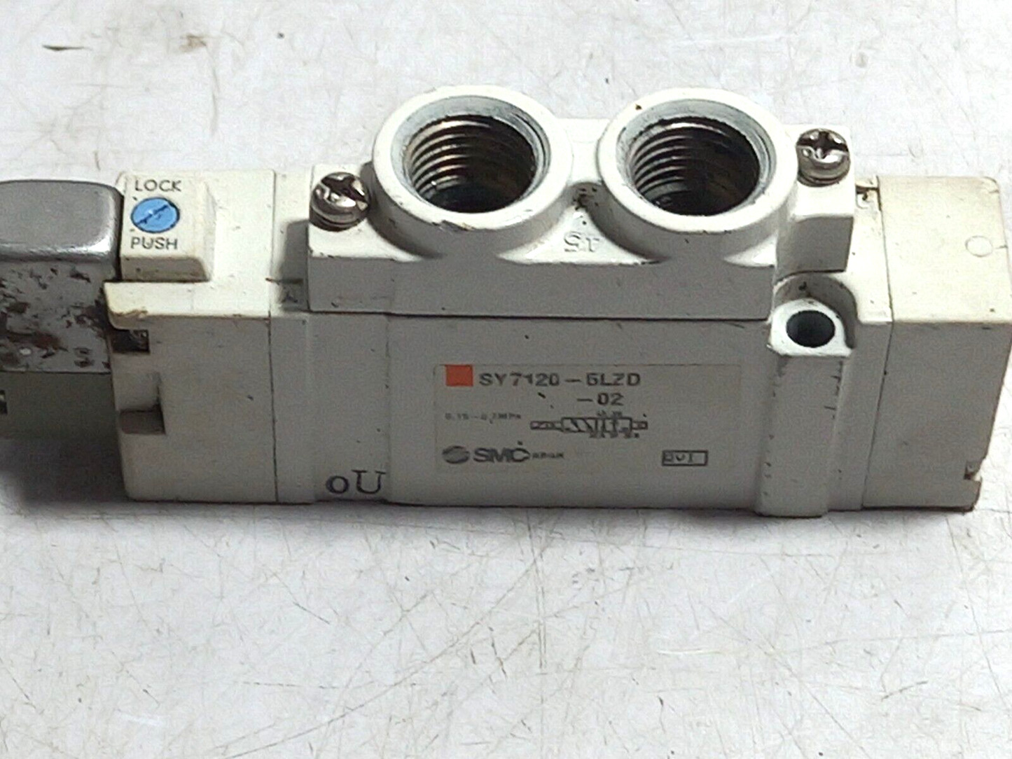 SMC SY7120-5LZD-02 Solenoid Valve 0.15~0.7 MPa SY71205LZD02