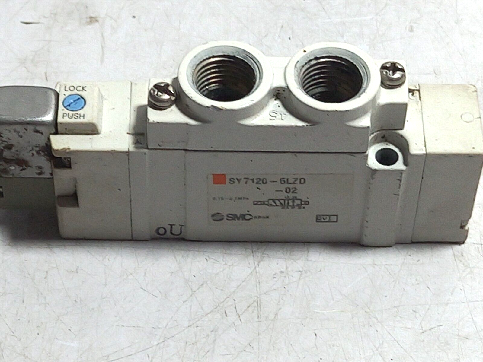 SMC SY7120-5LZD-02 Solenoid Valve 0.15~0.7 MPa SY71205LZD02