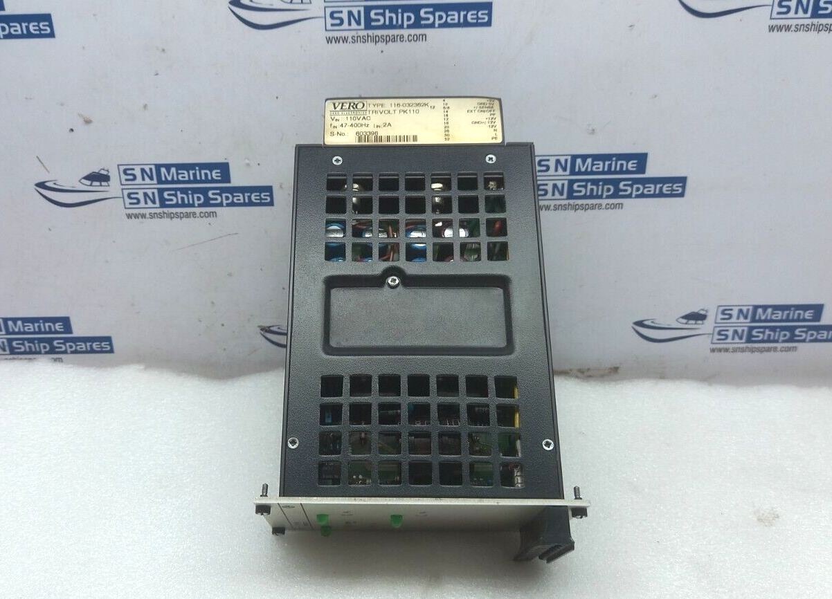 VERO Electronics PK110 TRIVOLT Power Supply Type 116-032362K 110V AC