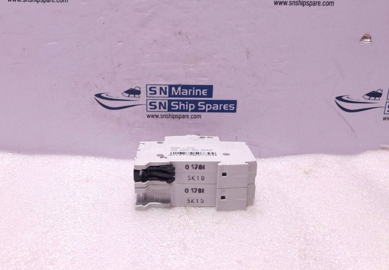 ABB S202-K10 Miniature Circuit Breaker 10A Current 2CD S252 001 R0427