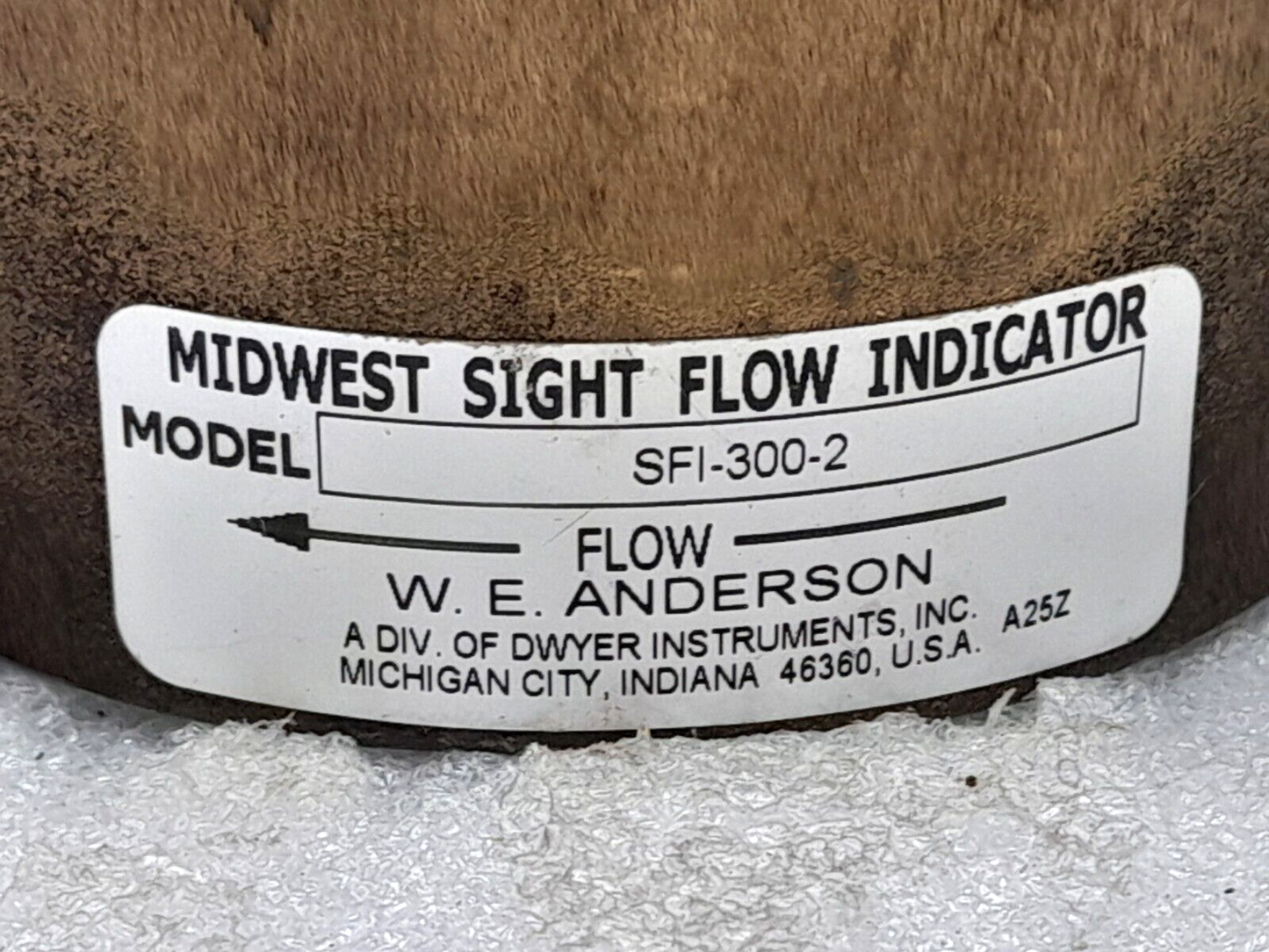 W E Anderson SFI-300-2 Midwest Sight Flow Indicator