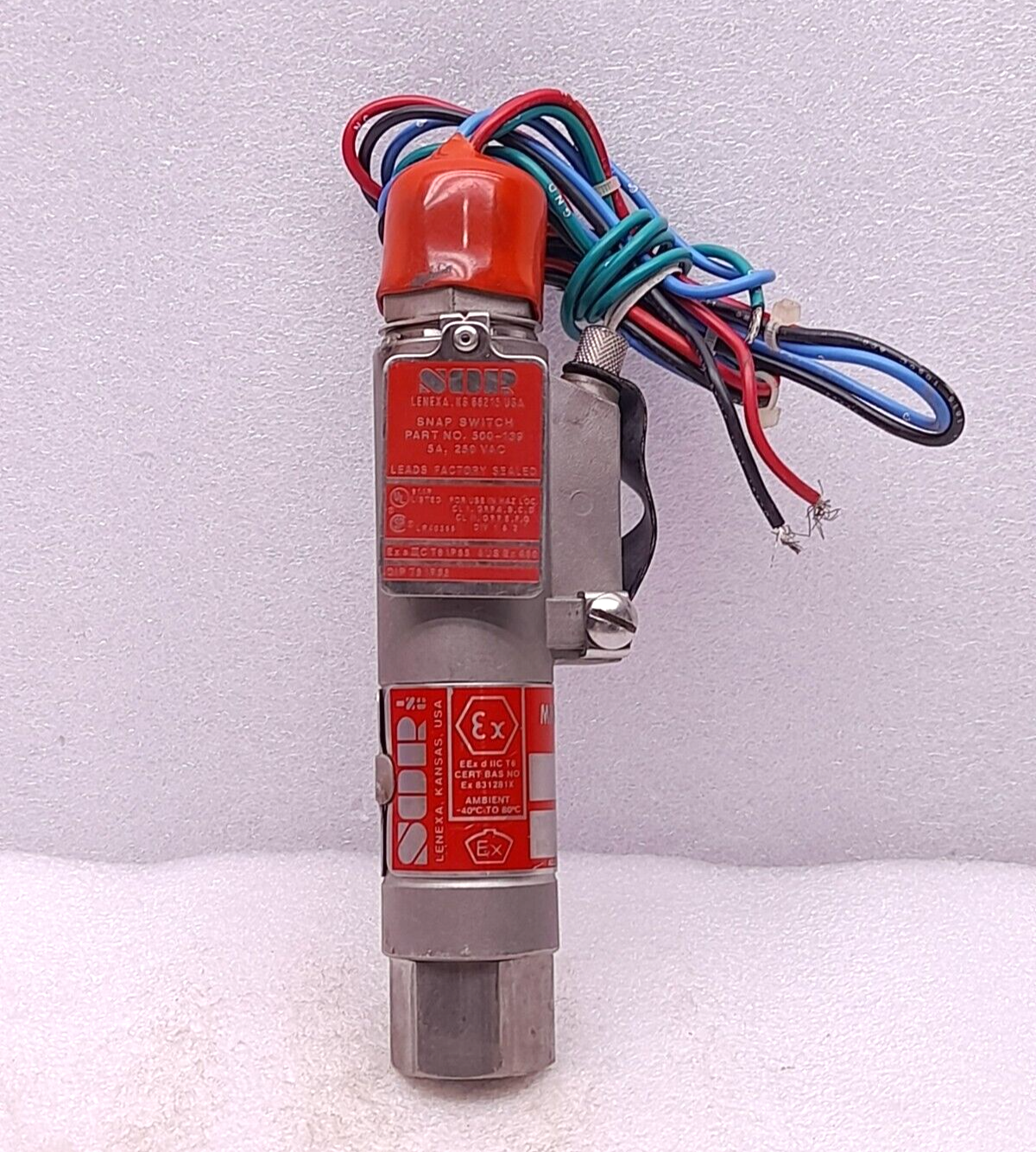 SOR 2GH-EF3-P1-C1A-X2 Pressure Switch 500-139 Snap Switch