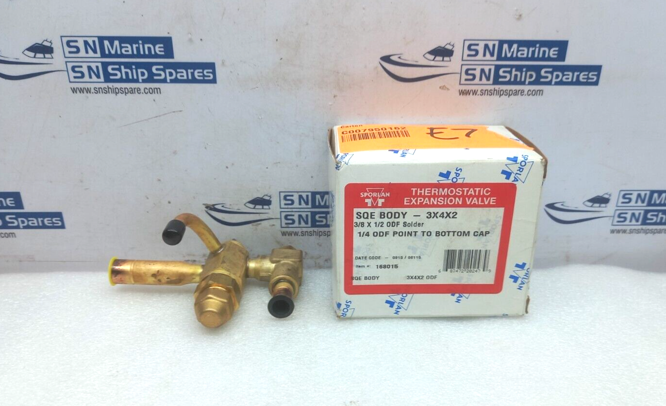 Sporlan SQE Body 3x4x2 168015 Thermostatic Expansion Valve 3/8 x 1/2 ODF Solder