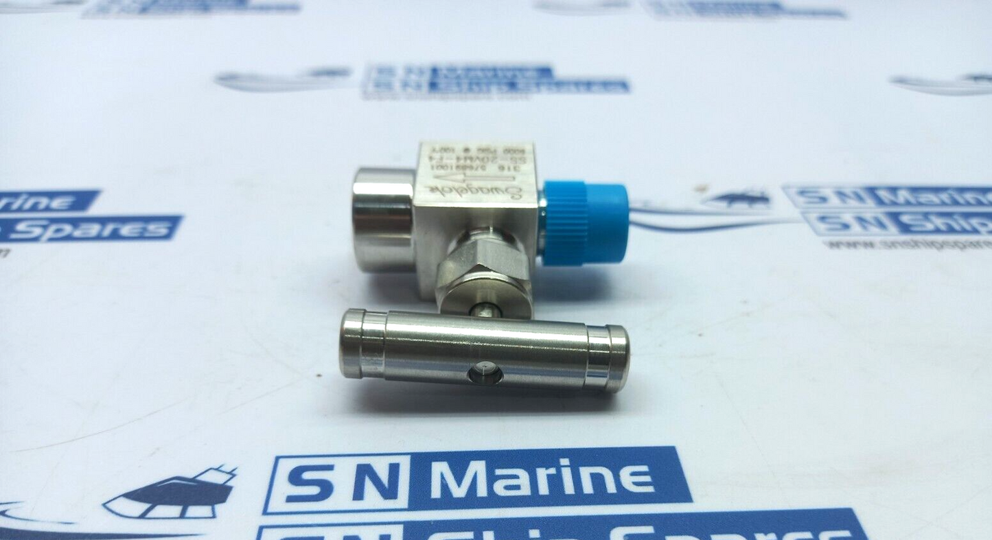 Swagelok SS-20VM4-F4 Integral Bonnet Needle Valve 6000Psig 100F Nov 1120629