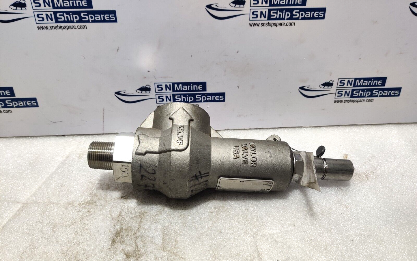 Taylor Valve T-8250-1 Relief Valve ¾ Size 126-190 Range 150Psig
