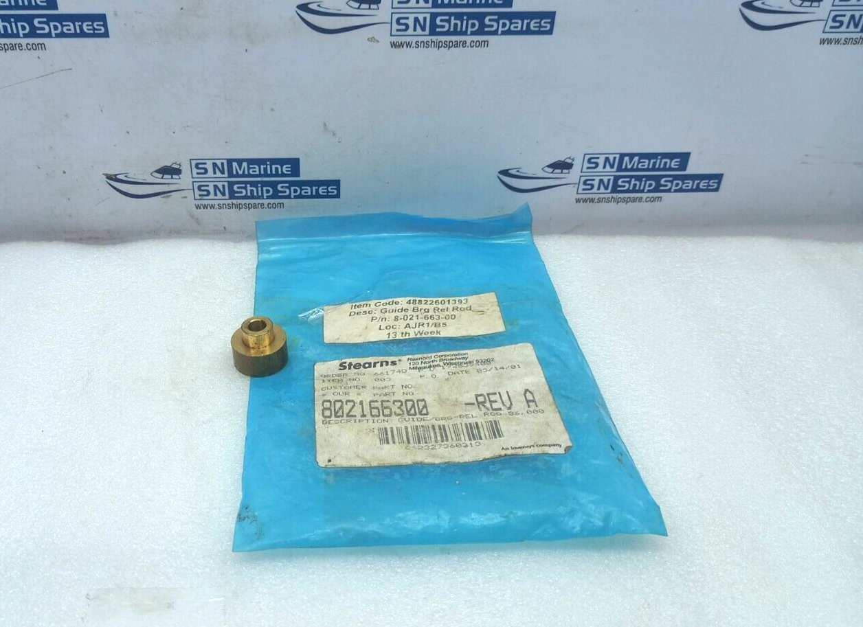 Stearns 802166300 GUIDE/BRG-REL ROD-86 REV A Invensys Company 12PCs In Lot