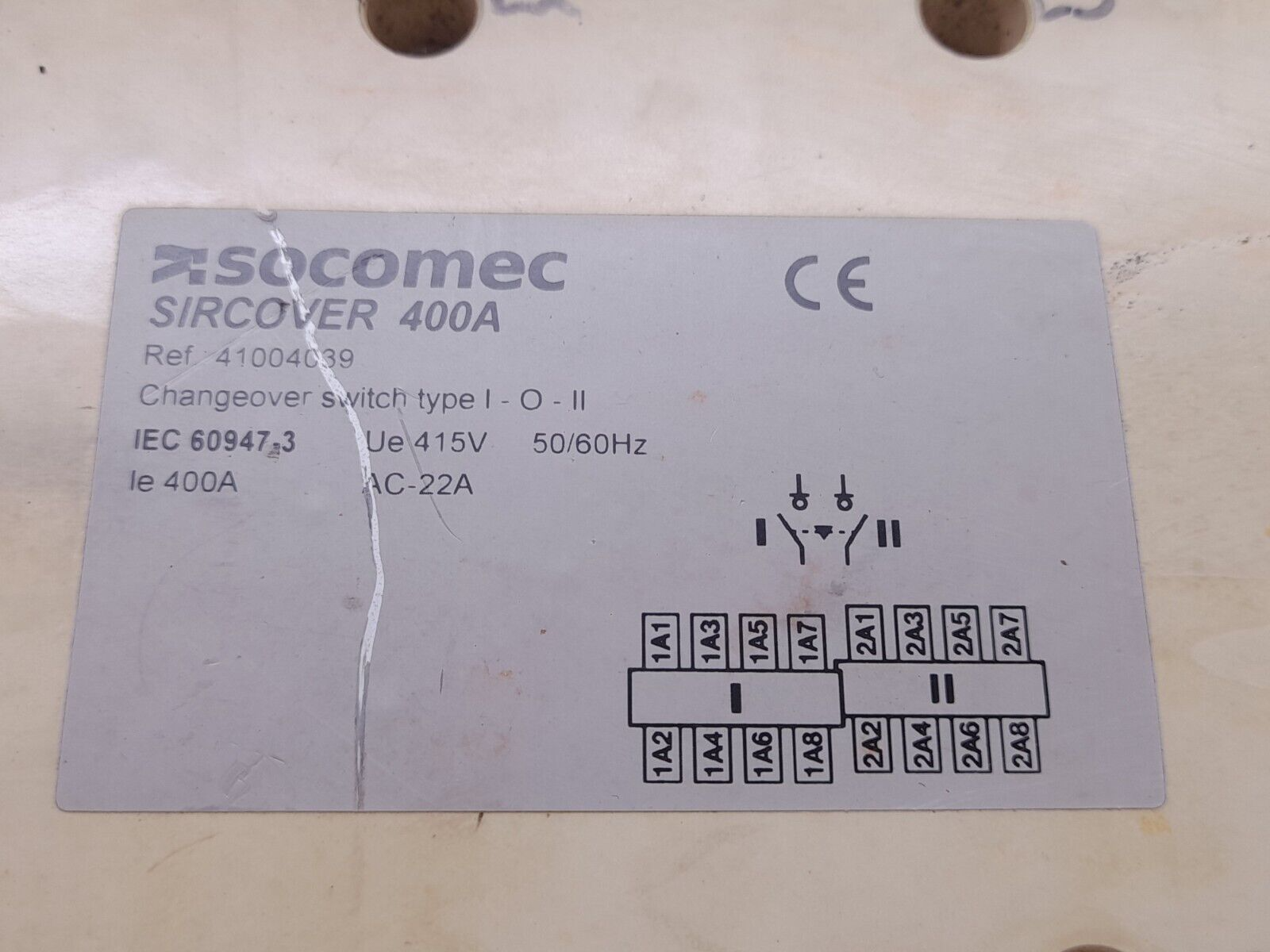 Socomec 41004039 Sircover 400A Change Over Switch