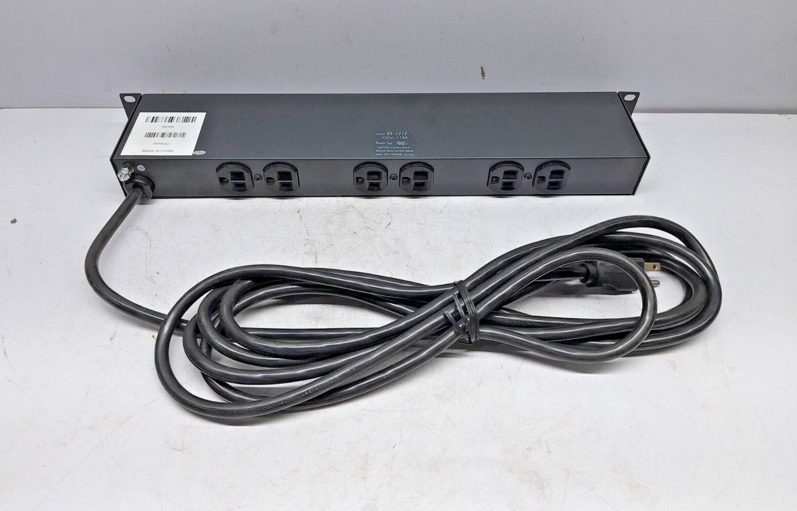 Tripp Lite RS-1215 Rack Mount Power Strip 120V~ 15A IB6464 9639AS1 RS1215