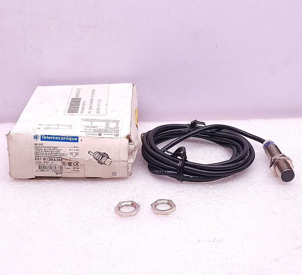 Telemecanique XS1 M12MA250 Inductive Proximity Sensor 091537 24-240VACDC 5-200mA