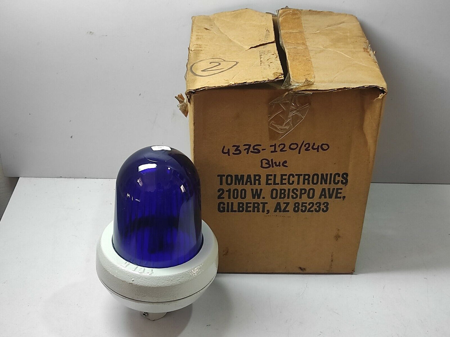 Tomar 4375-120/240 Strobe Light Blue Volts 120VAC Thru 240VAC 11W At 120VAC